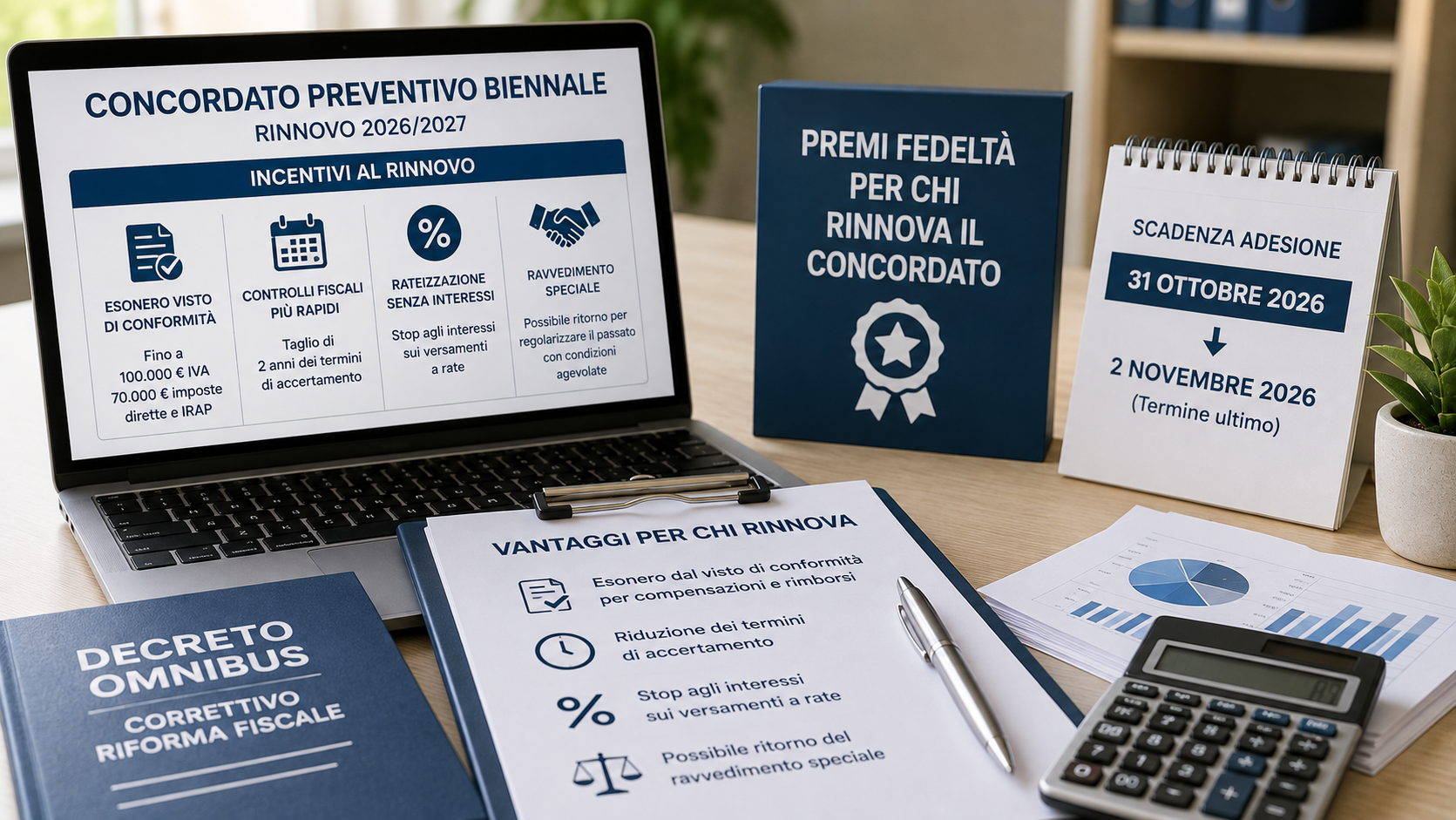 Concordato preventivo biennale: nuovi incentivi per chi rinnova