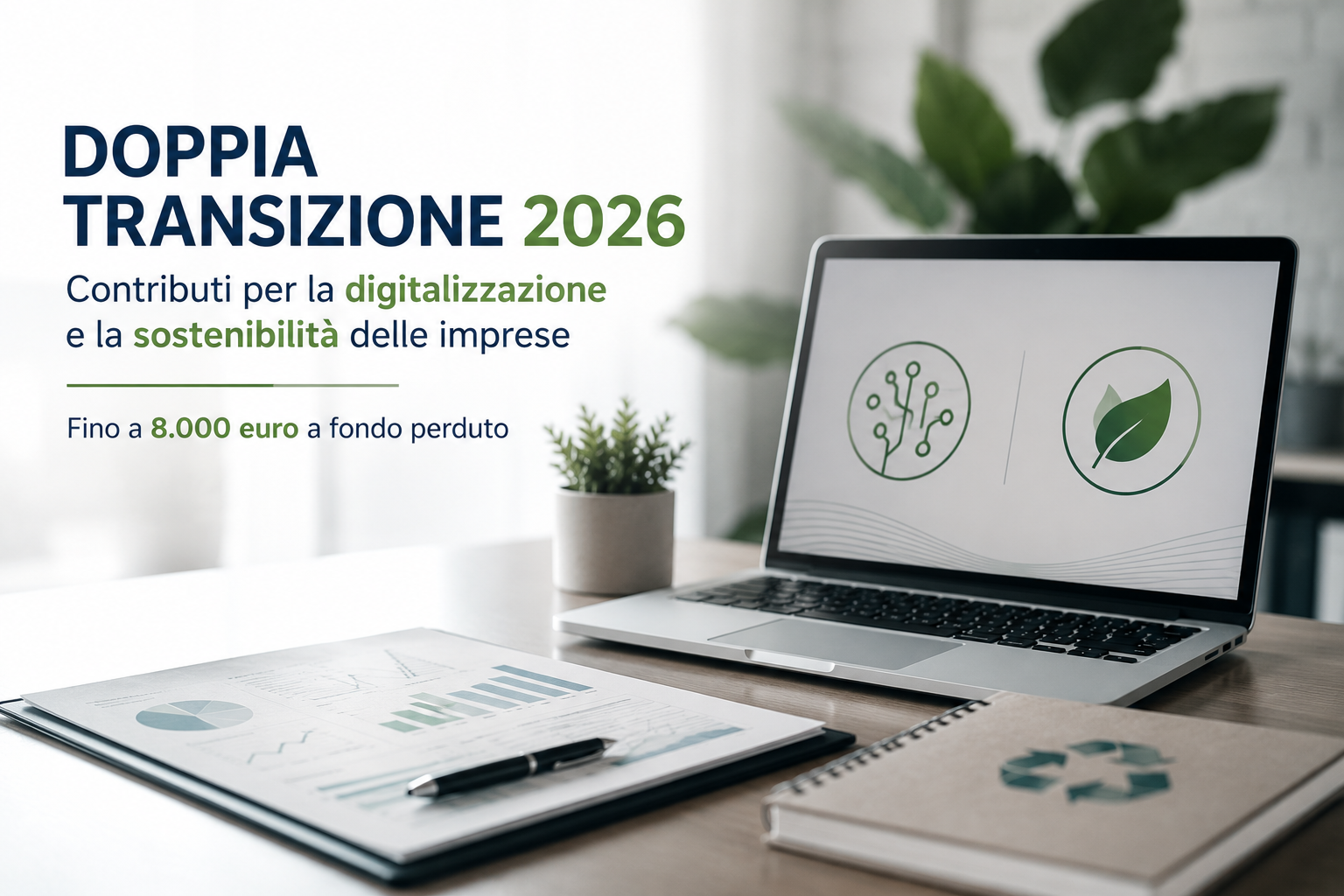 Doppia Transizione 2026: contributi fino a 8.000 euro per le imprese di Foggia
